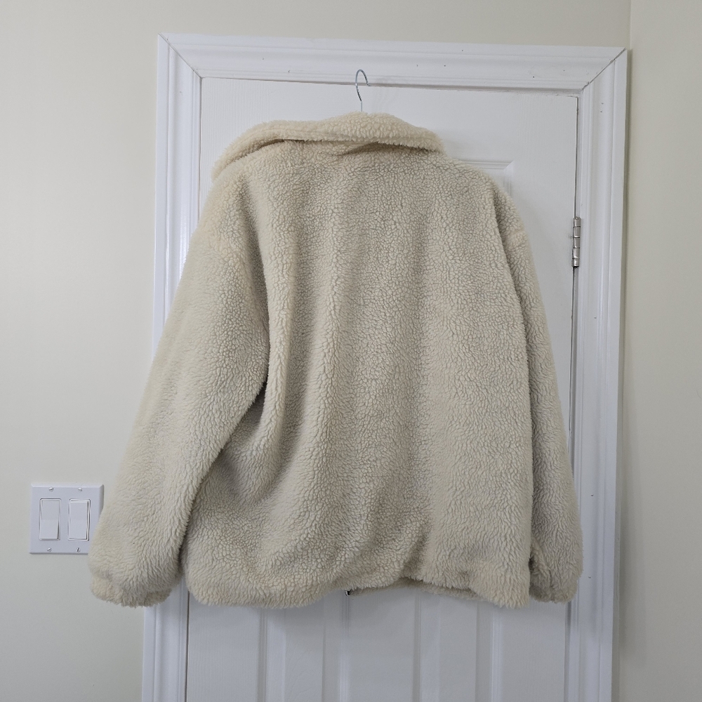 Topshop Teddy Cream Sherpa Jacket - Picture 5 of 8